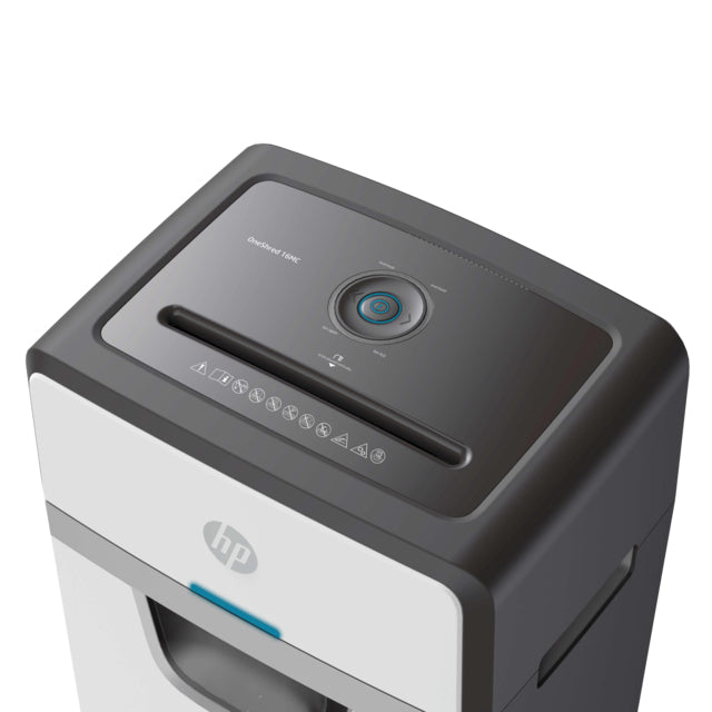HP 2808 Destructeur de Papier Micro-broyage 22 cm, 65 dB, Blanc et Noir