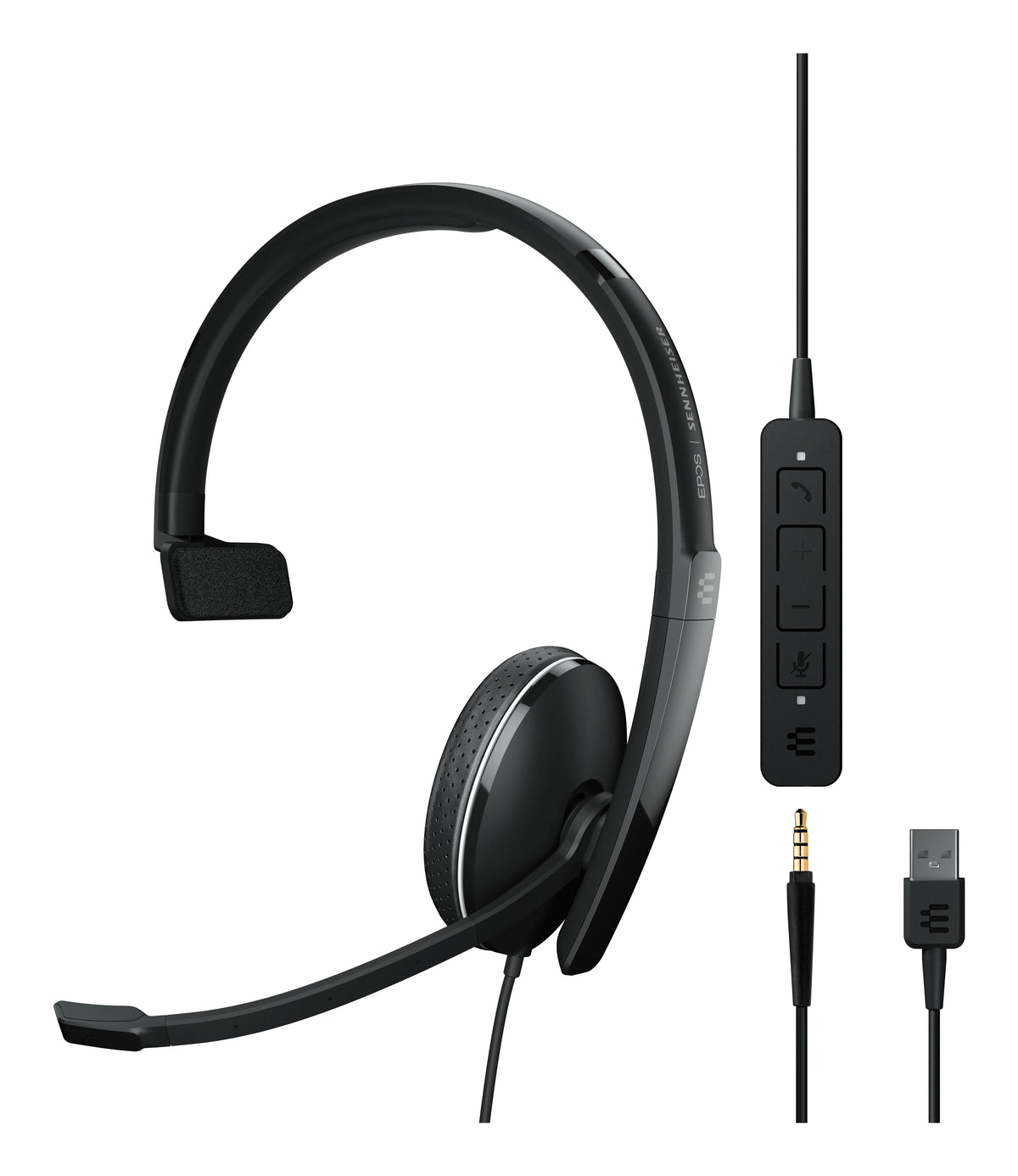 EPOS Adapt 135 USB II Casque Filaire, Noir