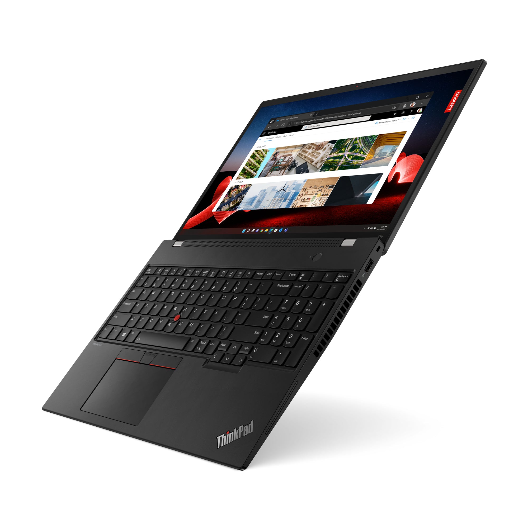 Lenovo ThinkPad T16 Gen 2 (Intel) Intel® Core™ i5 i5-1335U Ordinateur portable 40,6 cm (16") WUXGA 16 Go DDR4-SDRAM 256 Go SSD Wi-Fi 6E (802.11ax) Windows 11 Pro Nordique Noir
