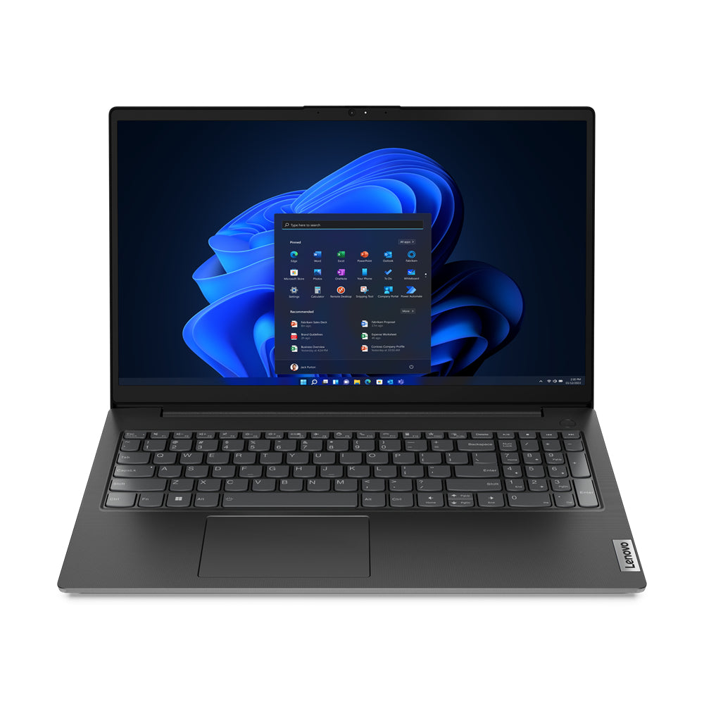 Lenovo V15 G4 ABP AMD Ryzen™ 5 7430U Ordinateur portable 39,6 cm (15.6") Full HD 16 Go DDR4-SDRAM 512 Go SSD Wi-Fi 6 (802.11ax) Windows 11 Pro Nordique Noir