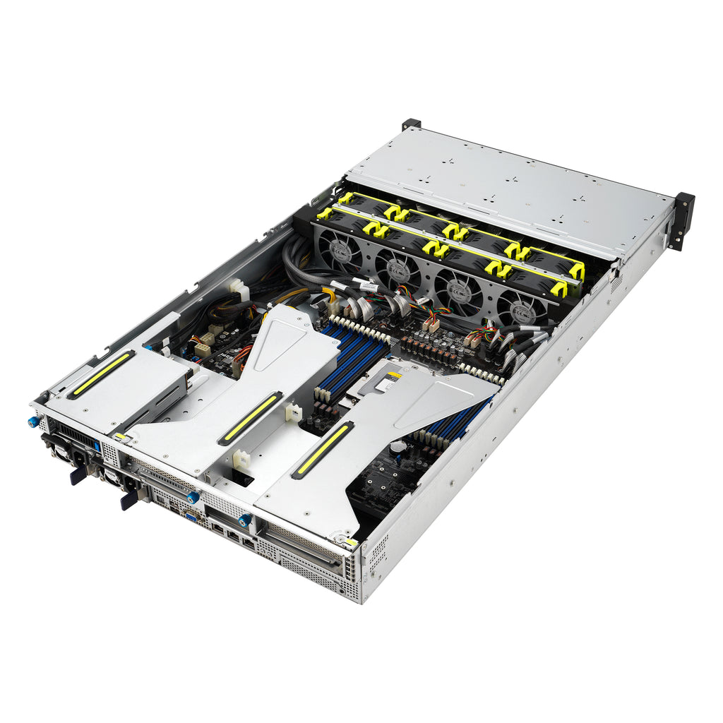 ASUS RS521A-E12-RS24U Socket SP5 Rack (2 U) Noir, Argent