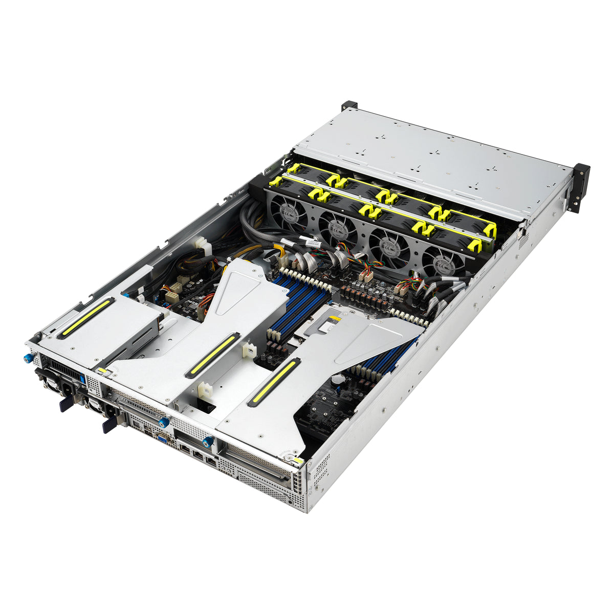 ASUS RS521A-E12-RS24U Socket SP5 Rack (2 U) Noir, Argent