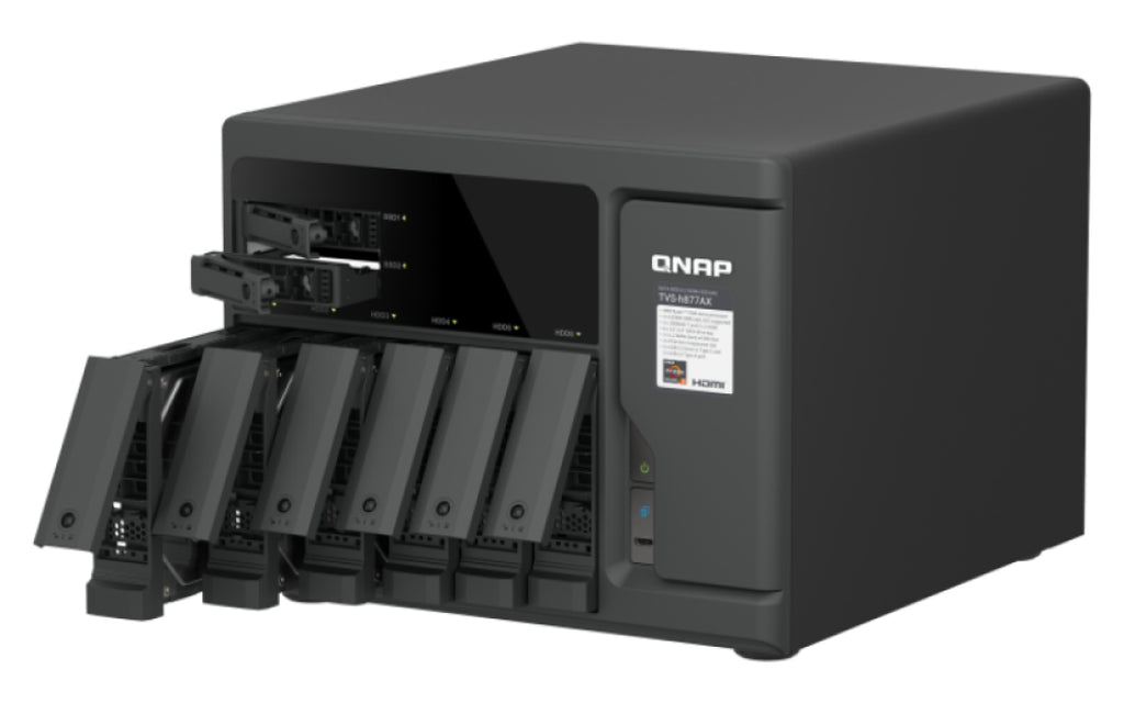 QNAP TVS-H877AX NAS Tower AMD Ryzen™ 5 16 Go DDR5 QNAP QTS Noir