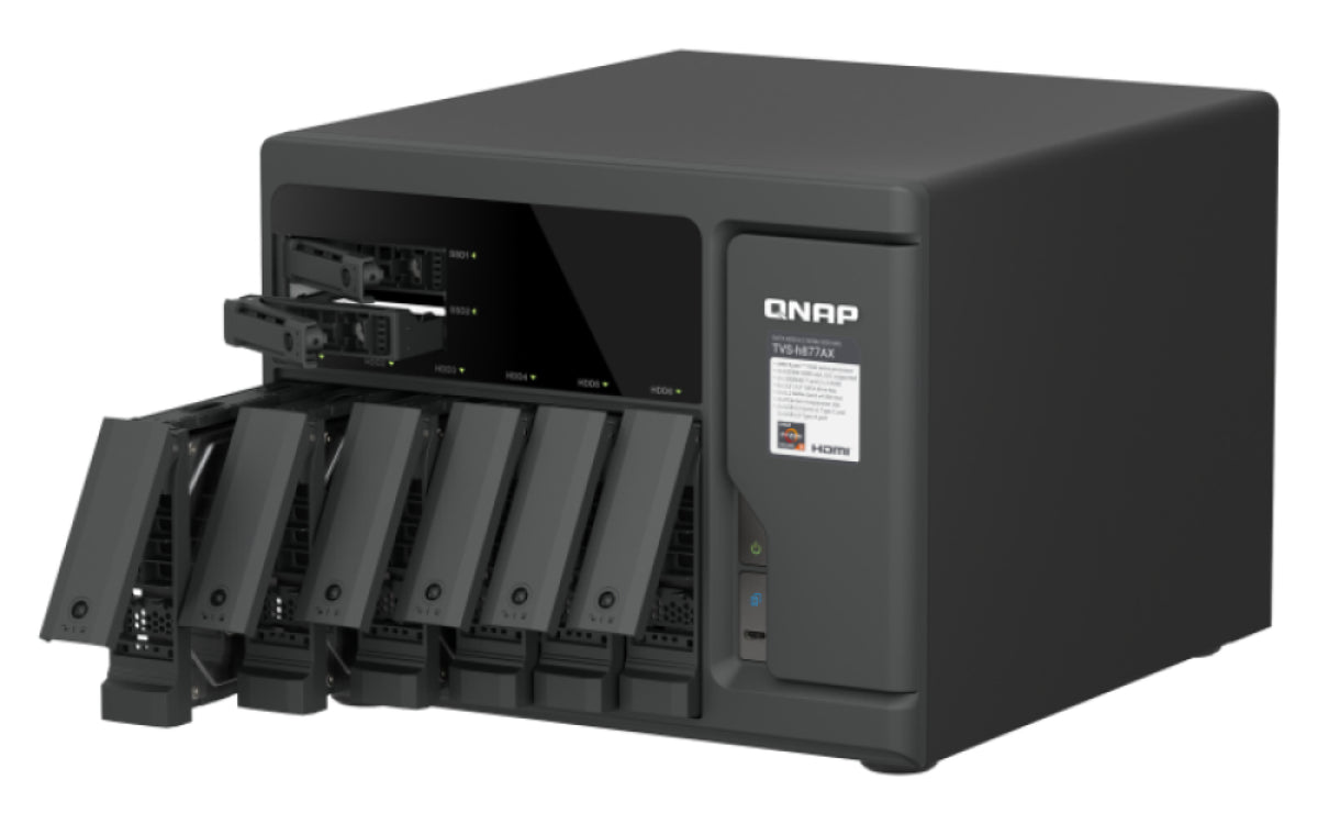 QNAP TVS-H877AX NAS Tower AMD Ryzen™ 5 16 Go DDR5 QNAP QTS Noir