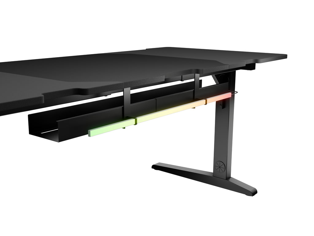Bureau d'ordinateur GENESIS NDS-2251, Noir, Rectangulaire
