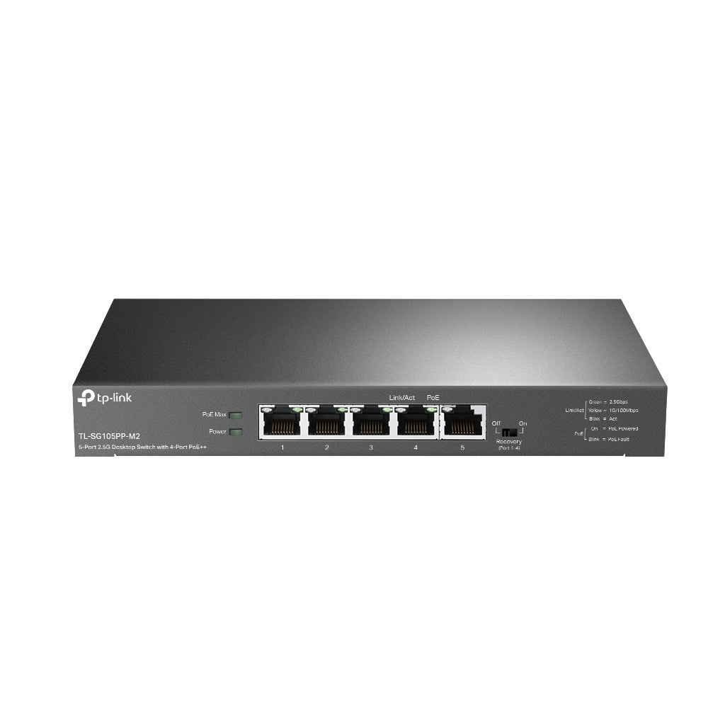 TP-Link TL-SG105PP-M2 commutateur réseau Non-géré Gigabit Ethernet (10/100/1000) Connexion Ethernet, supportant l'alimen