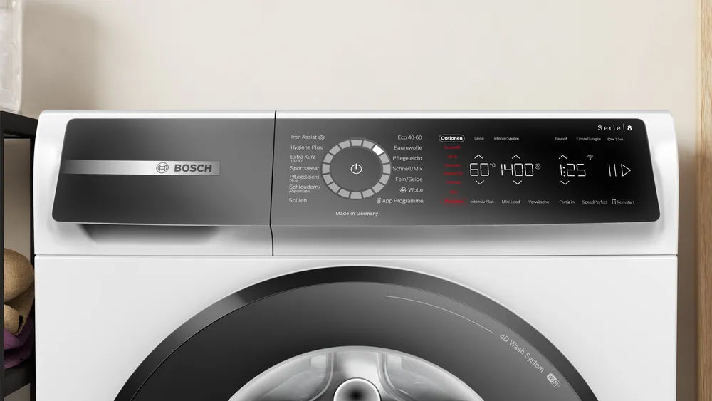 Bosch Bosch Serie 8 WGB244040 machine à laver Charge avant 9 kg 1257 tr/min Blanc
