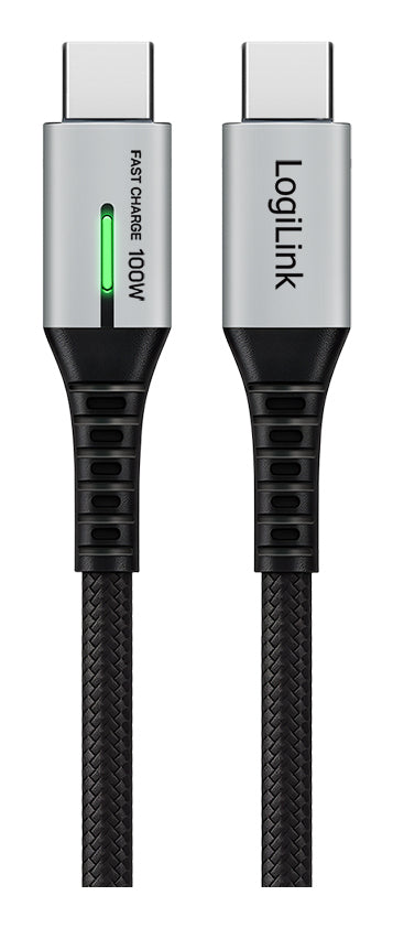 LogiLink CU0430 câble USB USB 3.2 Gen 2x2 0,3 m USB C 20 Gbit/s 100 W Noir