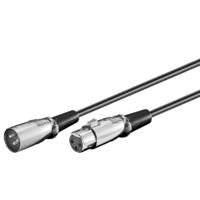 Microconnect XLRMF6 câble audio 6 m XLR (3-pin) Noir