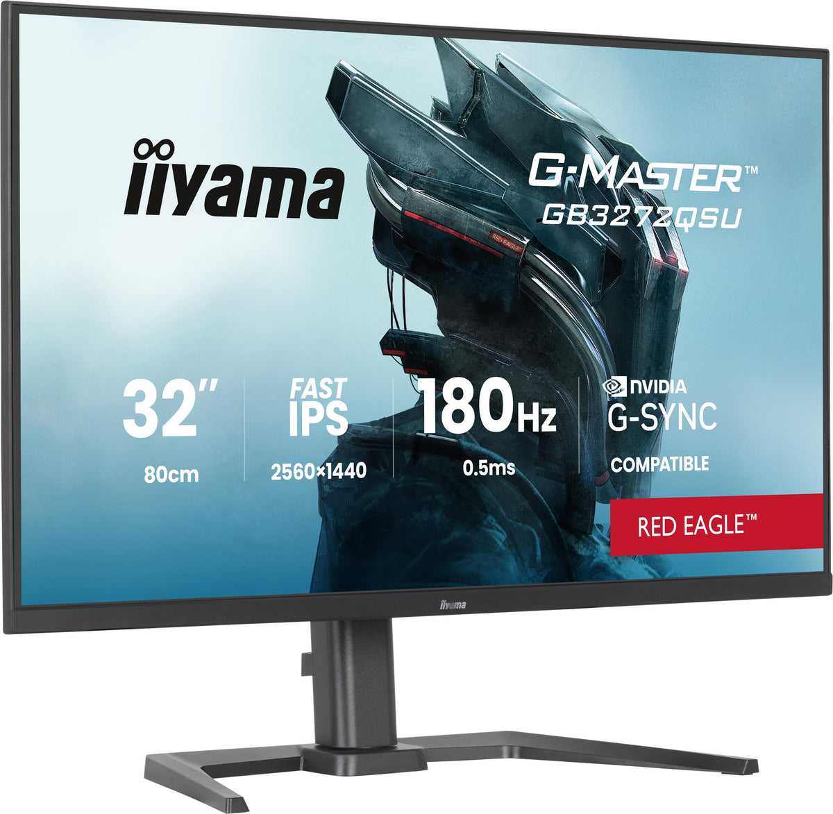 iiyama G-MASTER GB3272QSU-B1 écran plat de PC 80 cm (31.5") 2560 x 1440 pixels Quad HD LED Noir