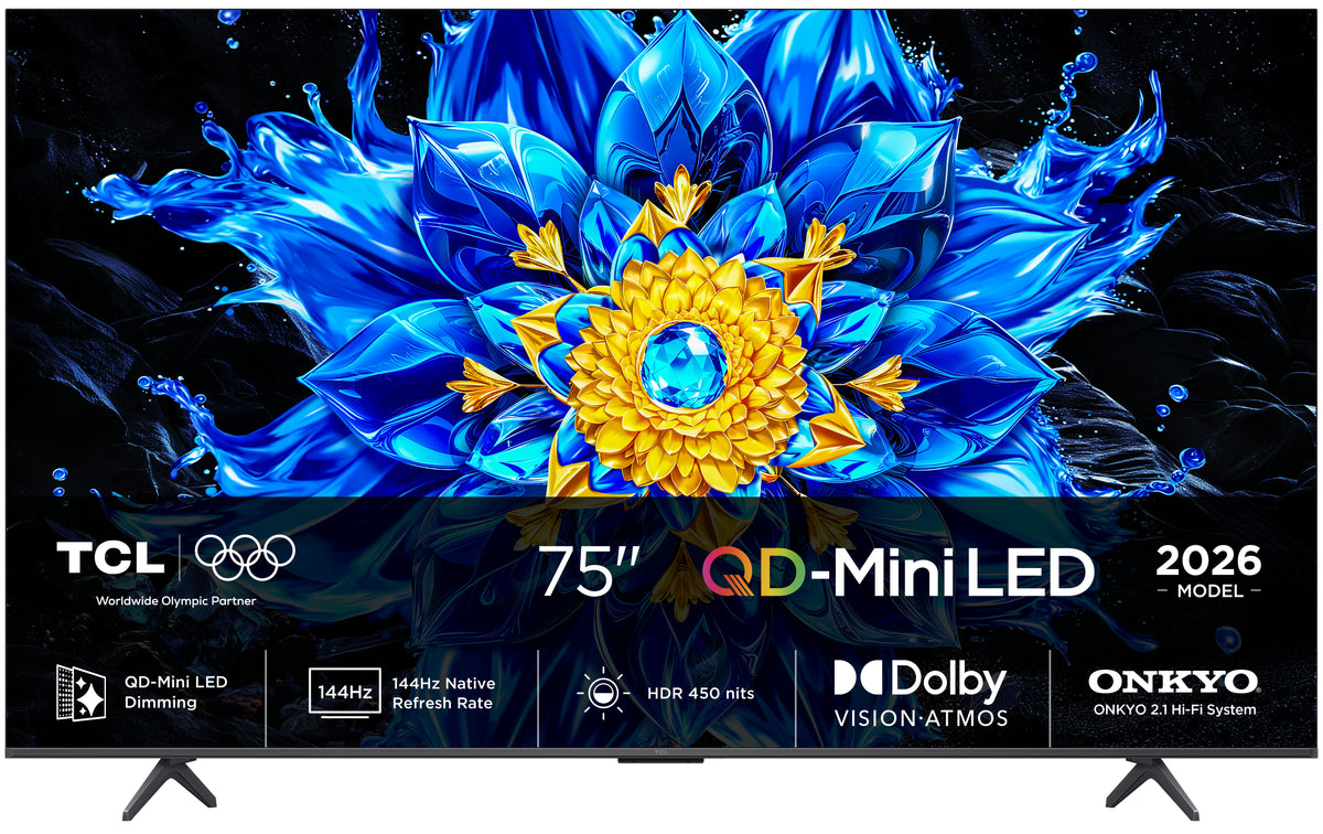TCL P8L 75P8L TV 190,5 cm (75") 4K Ultra HD Smart TV Wifi Noir 450 cd/m²