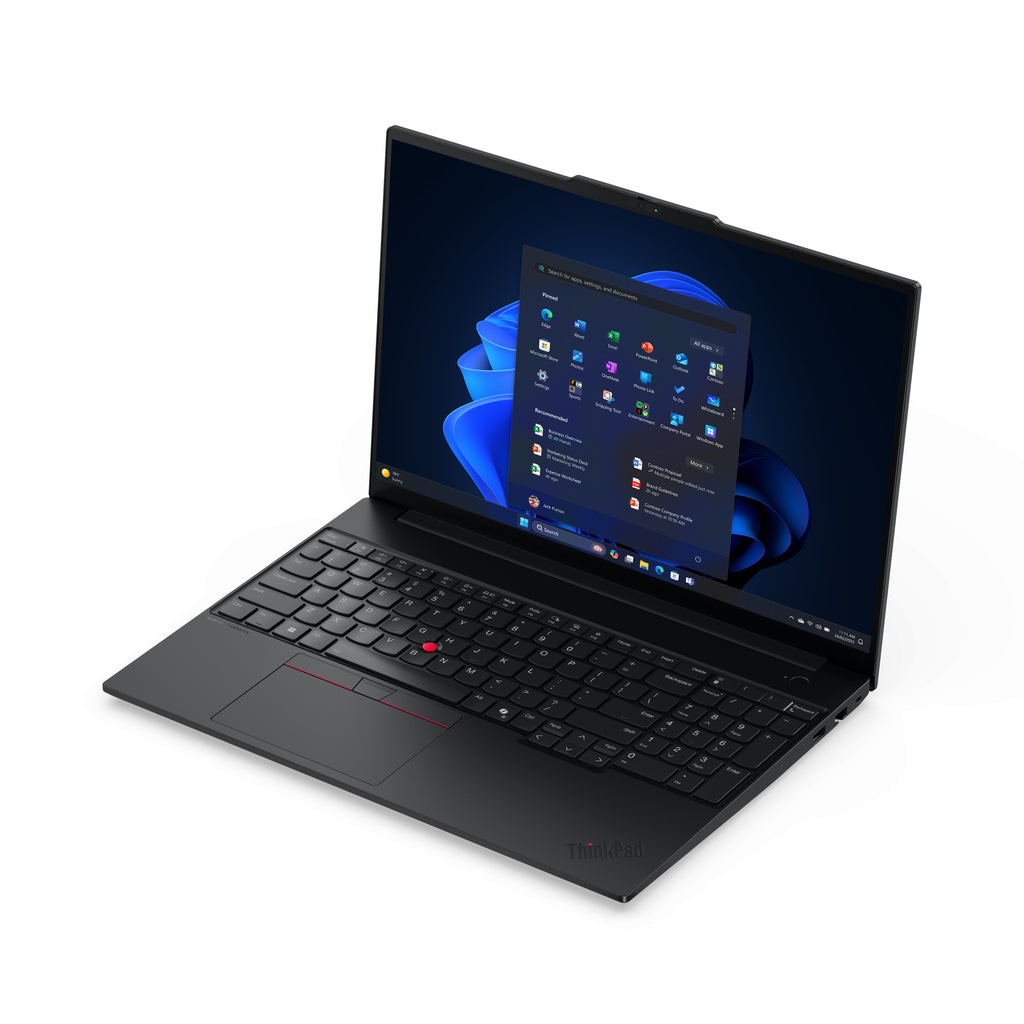 Lenovo ThinkPad E16 Gen 3 (AMD) AMD Ryzen™ 7 250 Ordinateur portable 40,6 cm (16") WUXGA 16 Go DDR5-SDRAM 512 Go SSD Wi-Fi 6E (802.11ax) Windows 11 Pro Nordique Noir