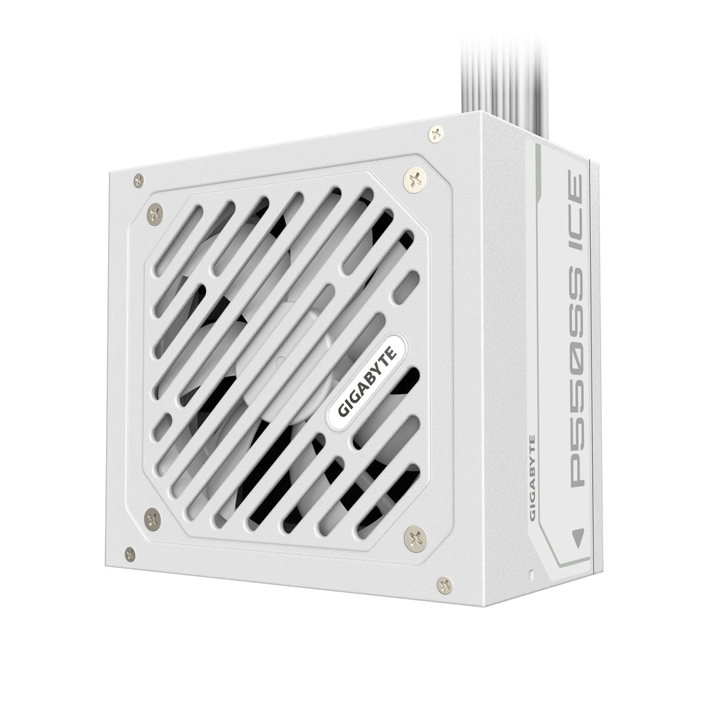 GIGABYTE P550SS ICE Bloc d'Alimentation - PCIe 5.0, 80 PLUS Silver, Ventilateur 120 mm, Compatible ATX 3.0, Prise EU