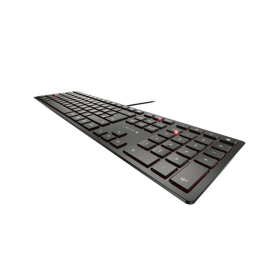 Cherry KC 6000 Slim Clavier USB AZERTY Belge Noir