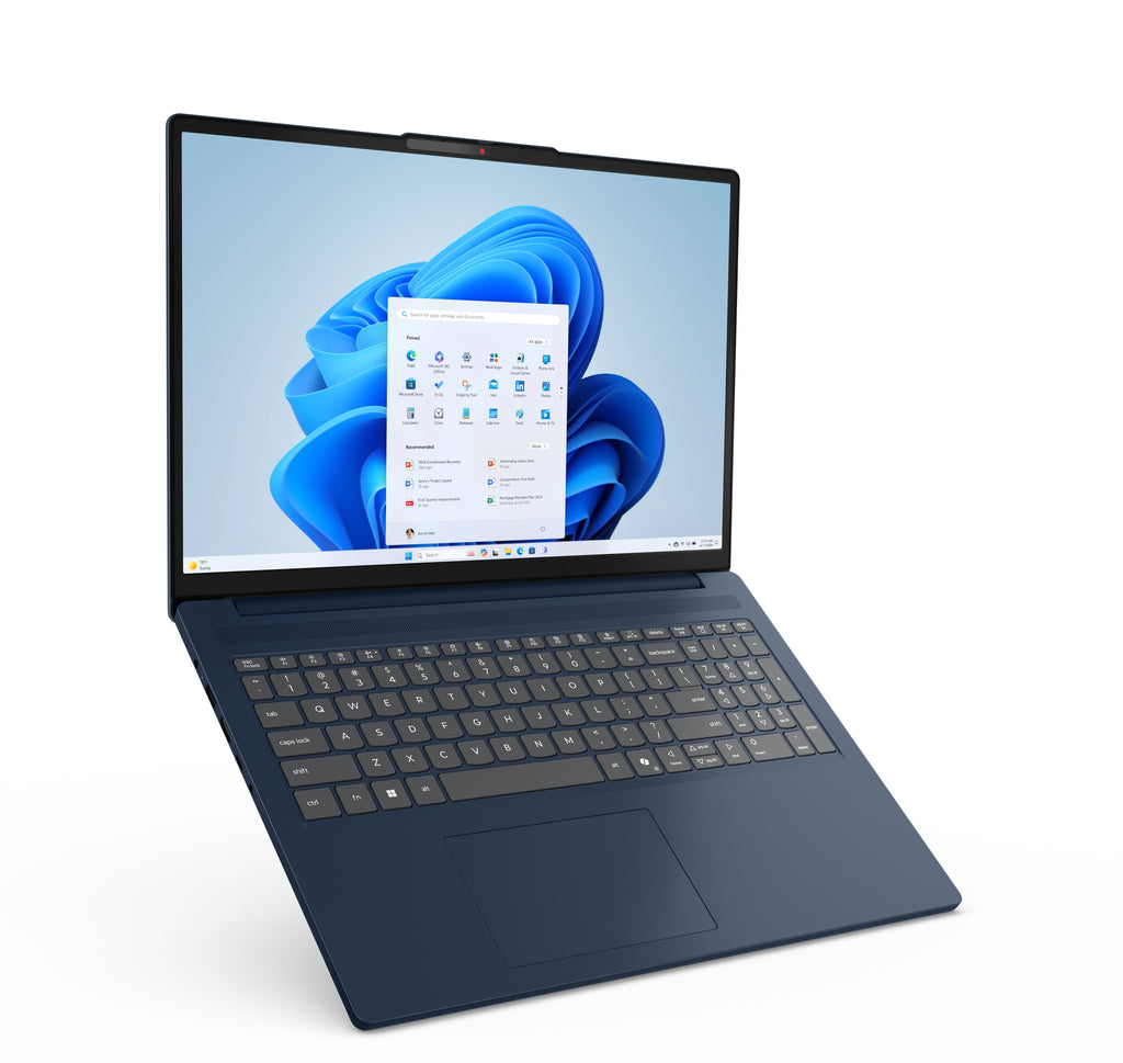 Lenovo IdeaPad Slim 3 16ARP10 AMD Ryzen™ 7 170 Ordinateur portable 40,6 cm (16") WUXGA 16 Go DDR5-SDRAM 1 To SSD Wi-Fi 7 (802.11be) Windows 11 Home Allemand Bleu