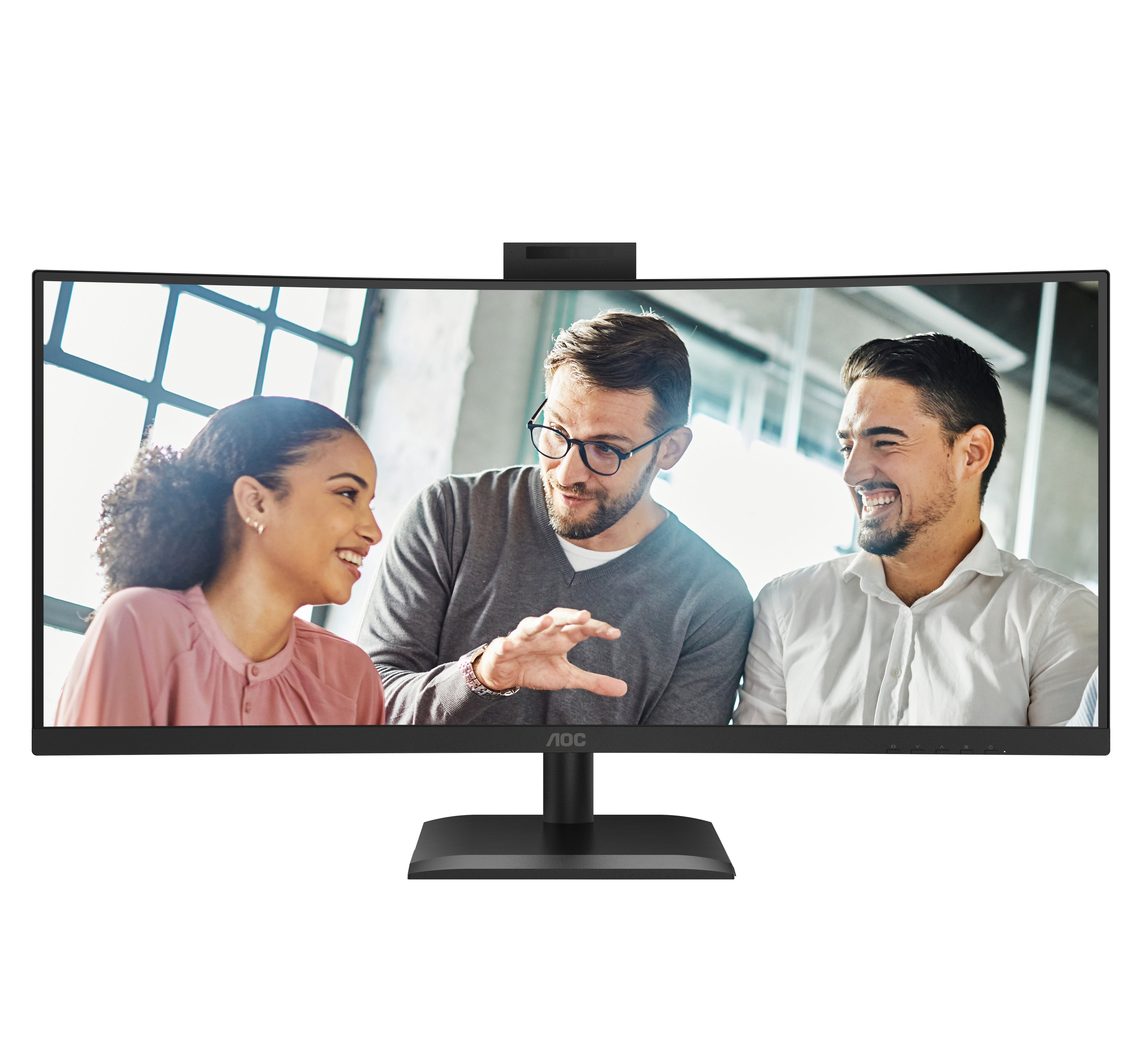 AOC CU34E4CW/75 écran plat de PC 86,4 cm (34") 3440 x 1440 pixels Noir