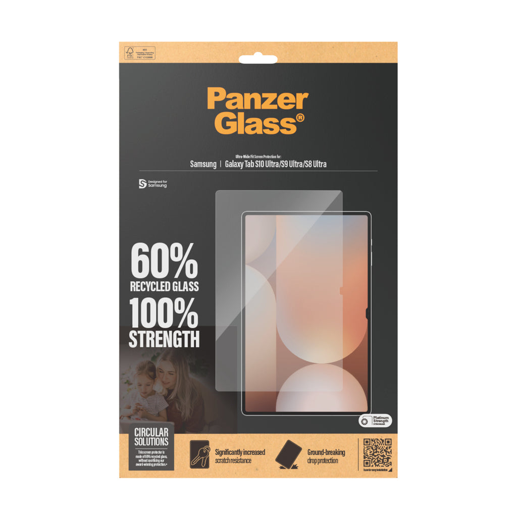 PanzerGlass PanzerGlass ® Screen Protector Samsung Galaxy Tab S8 Ultra | S9 Ultra | S10 Ultra | Ultra-Wide Fit Protection d'écran transparent 1 pièce(s)
