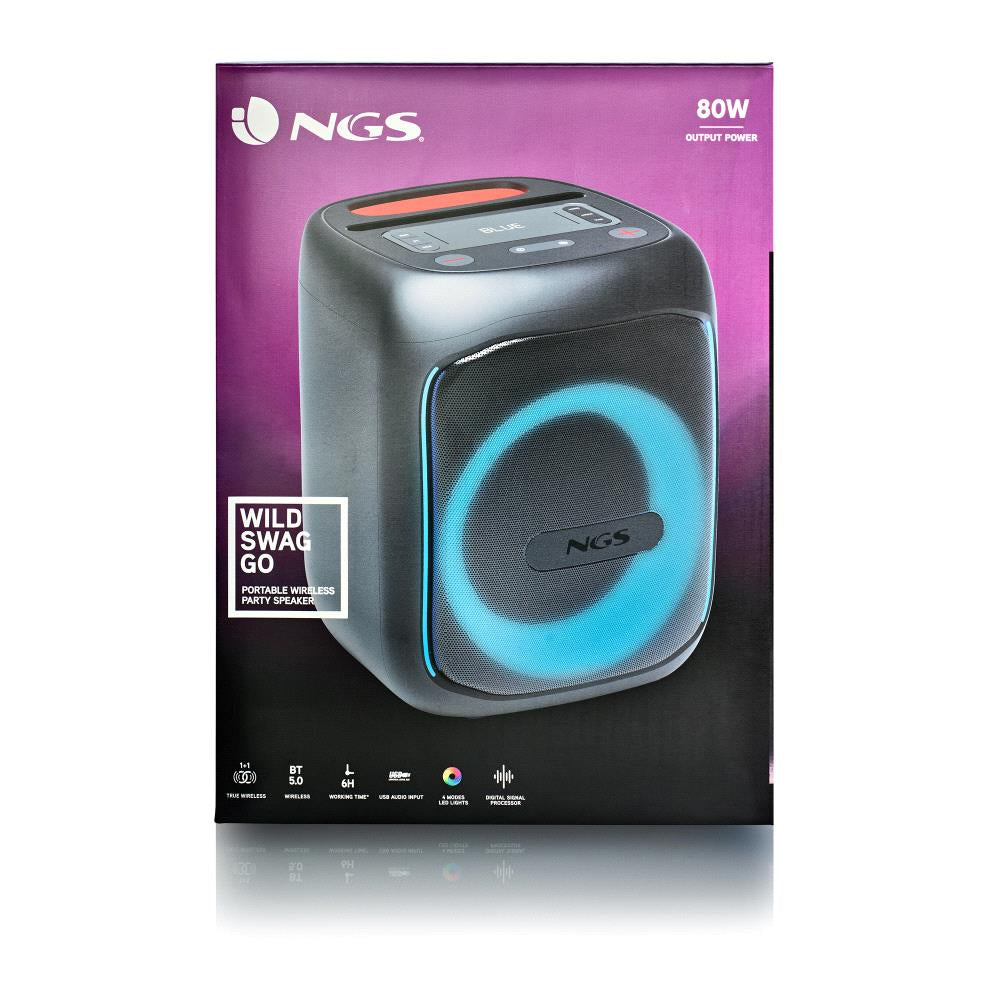 NGS WILD SWAG GO Orateur du parti Noir 40 W