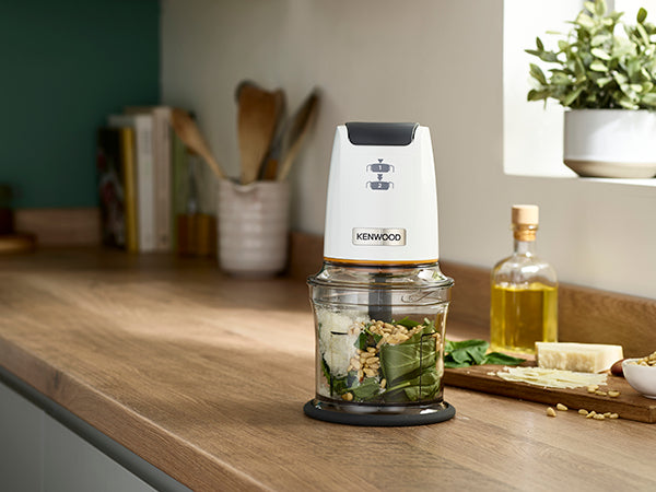 Kenwood CHP61.000WH Hachoir Électrique 0,5 L 500 W, Gris et Blanc