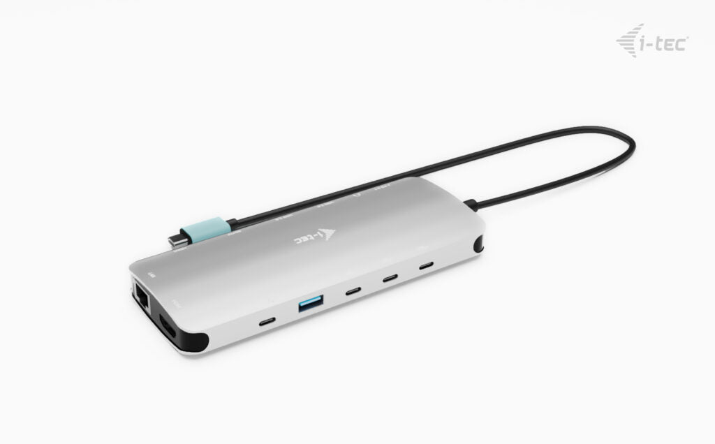 i-tec Metal USB-C Nano 3x Display Dock, 2x HDMI, 1x USB-C Vidéo, Power Delivery 140W