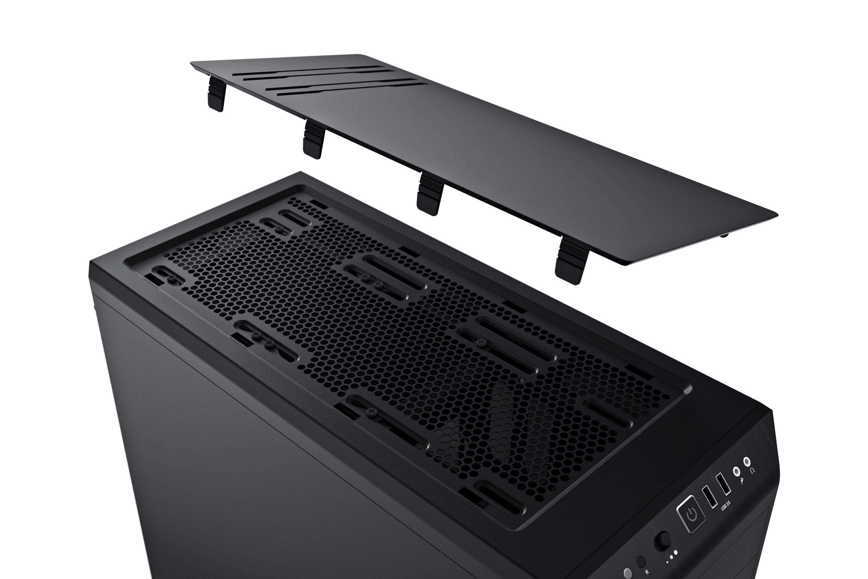 be quiet! Pure Base 600 Noir | Boîtier PC, Mini ITX / Micro ATX / ATX,1 ventilateur Pure Wings 2 120 mm, 1 ventilateur Pure Wings 2 140 mm