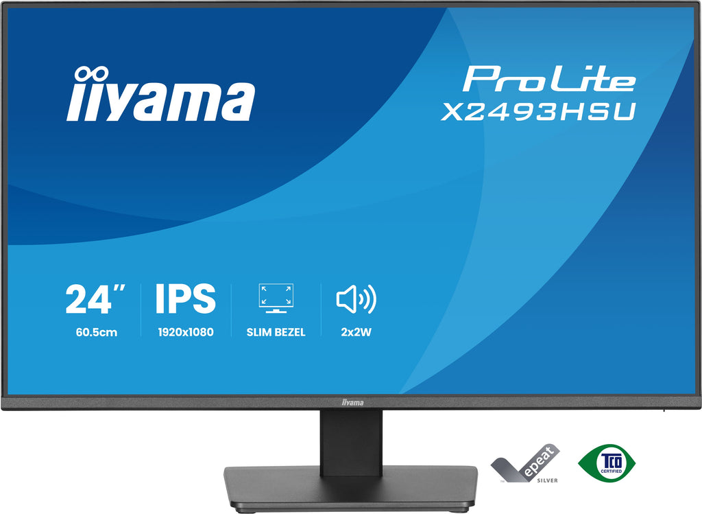 iiyama ProLite X2493HSU-B1 écran plat de PC 60,5 cm (23.8") 1920 x 1080 pixels Full HD LED Noir