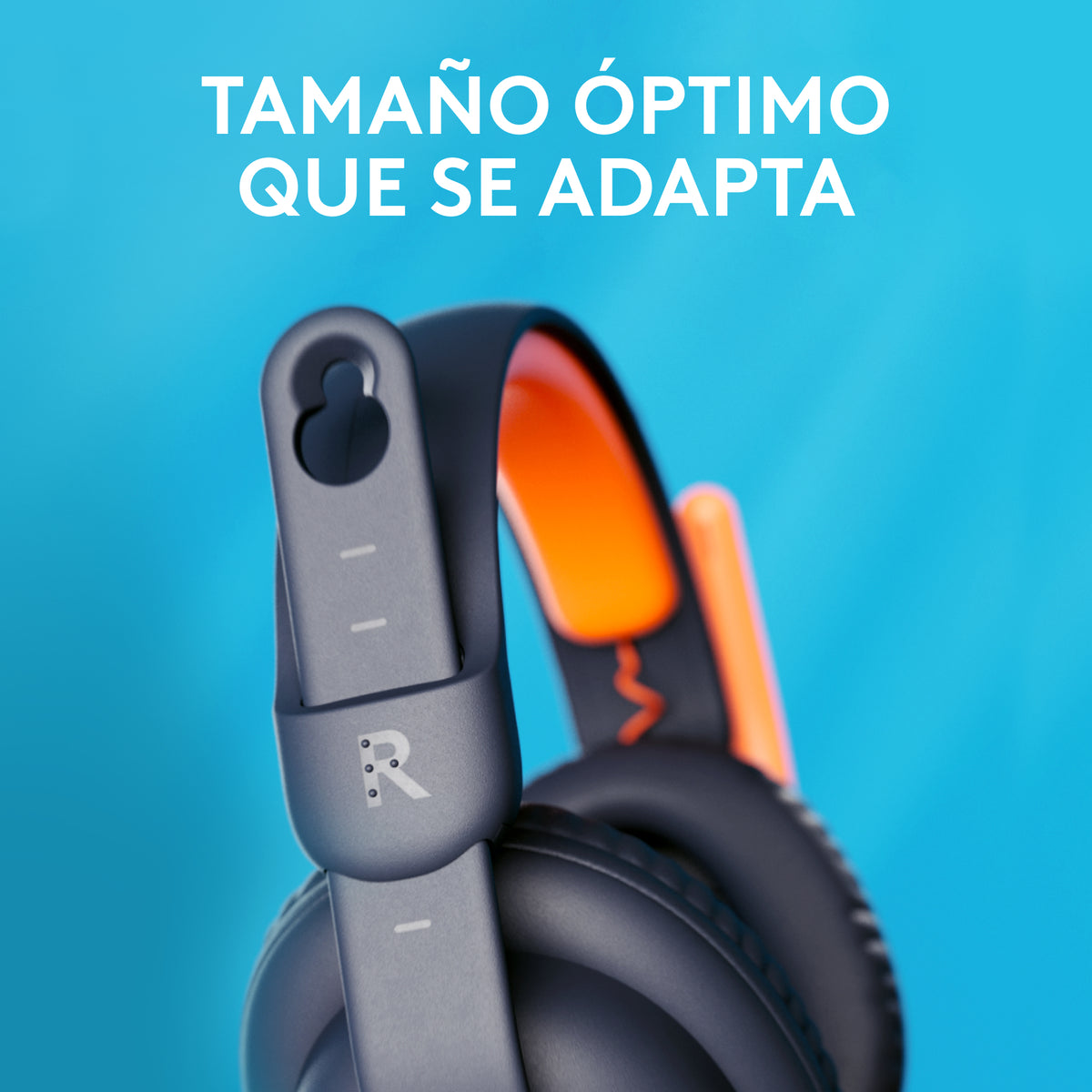 Logitech Zone Learn Casque Filaire Supra-Auriculaire pour Apprenants, USB-C, Noir et Orange
