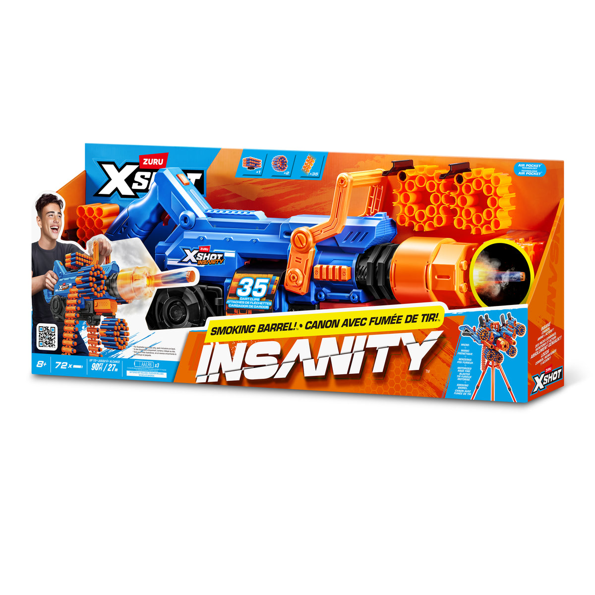 ZURU XSHOT Insanity Smoking Barrel Blaster - vue 6