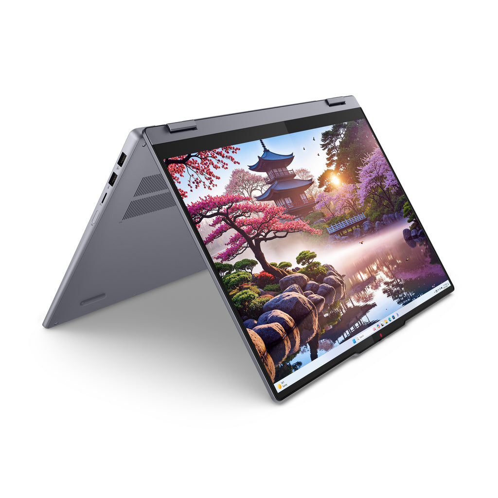 Lenovo IdeaPad 5 2-in-1 16AKP10 Copilot+ PC AMD Ryzen AI 5 340 Hybride (2-en-1) 40,6 cm (16") Écran tactile WUXGA 16 Go LPDDR5x-SDRAM 1 To SSD Wi-Fi 7 (802.11be) Windows 11 Home Allemand Gris