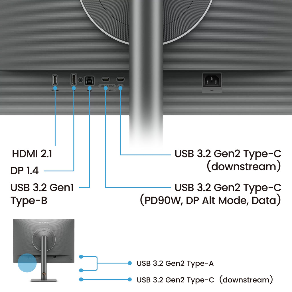 BenQ RD280UG écran plat de PC 71,6 cm (28.2") 3840 x 2560 pixels 4K Ultra HD Noir