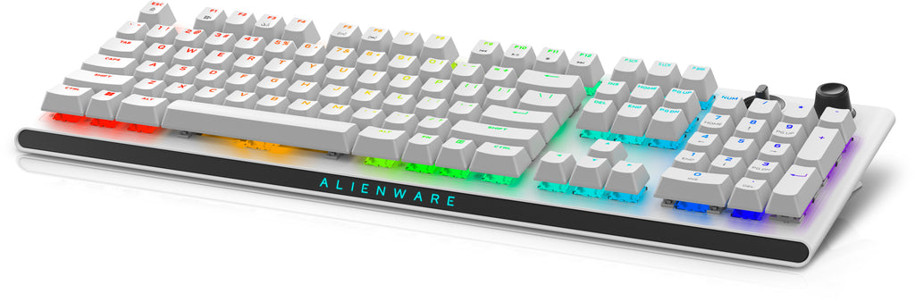 Alienware Tri-Mode AW920K clavier Gaming USB + RF Wireless + Bluetooth Blanc