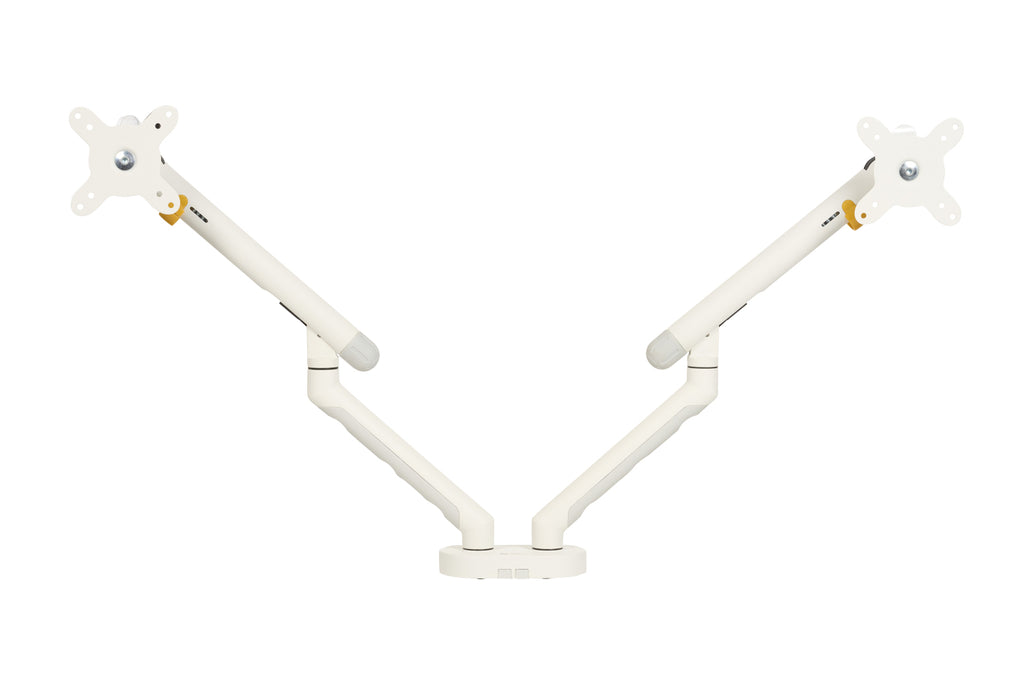 Support Double Bras pour Moniteur BE Flexible Dual, Blanc