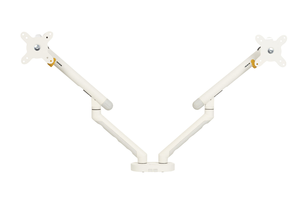 Support Double Bras pour Moniteur BE Flexible Dual, Blanc