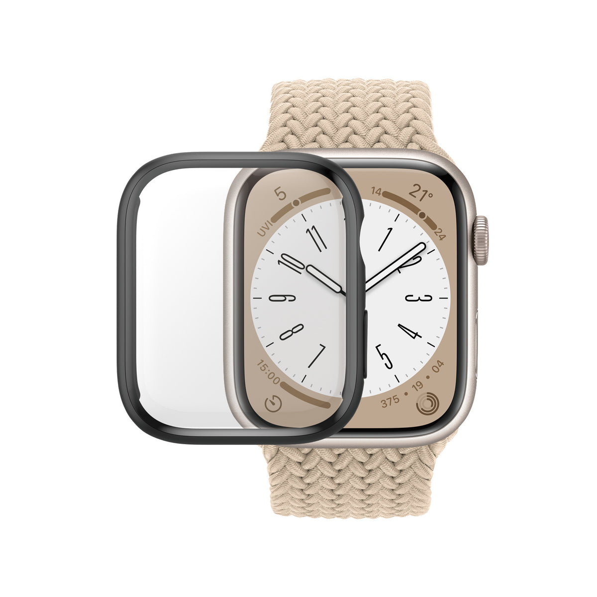 PanzerGlass Skærmbeskytter Smart watch Sort Transparent Hærdet glas