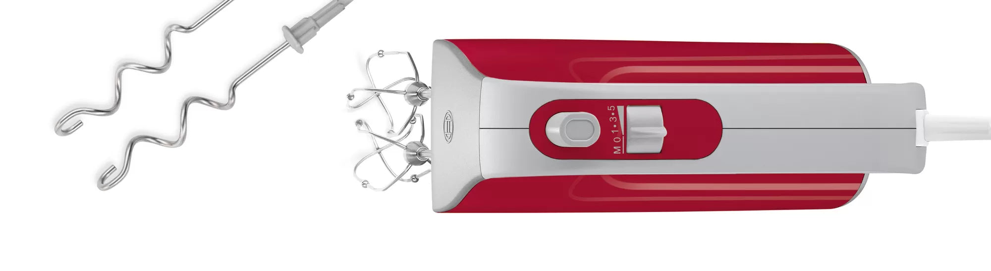 Bosch Bosch MFQ40303 mixeur Batteur à main 500 W Rouge, Argent