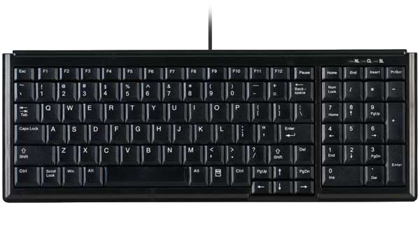 Contour Design Active Key AK-7000 clavier Industriel USB QWERTZ Allemand Noir