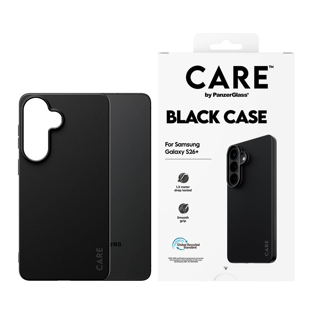 PanzerGlass CARE TPU Case pour Samsung Galaxy S26+, Coque de Protection, Noir