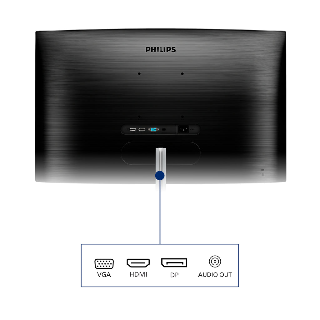 Philips E Line 325E1C/00 écran plat de PC 80 cm (31.5") 2560 x 1440 pixels Quad HD LCD Noir