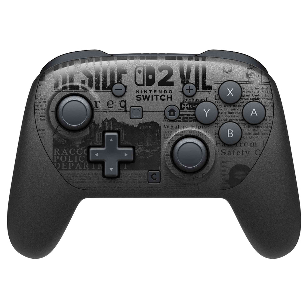 Manette Pro Switch 2 Édition Resident Evil Requiem, Design Noir Métallisé