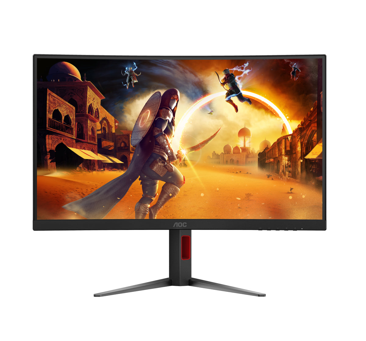 AOC G4 CQ27G4Z2P écran plat de PC 68,6 cm (27") 2560 x 1440 pixels Quad HD LCD Noir, Rouge