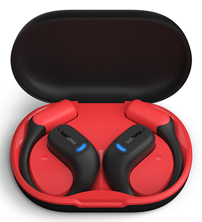 Philips 6000 series TAA6709BK/00 Casque True Wireless Stereo TWS Sport Bluetooth, Noir et Rouge