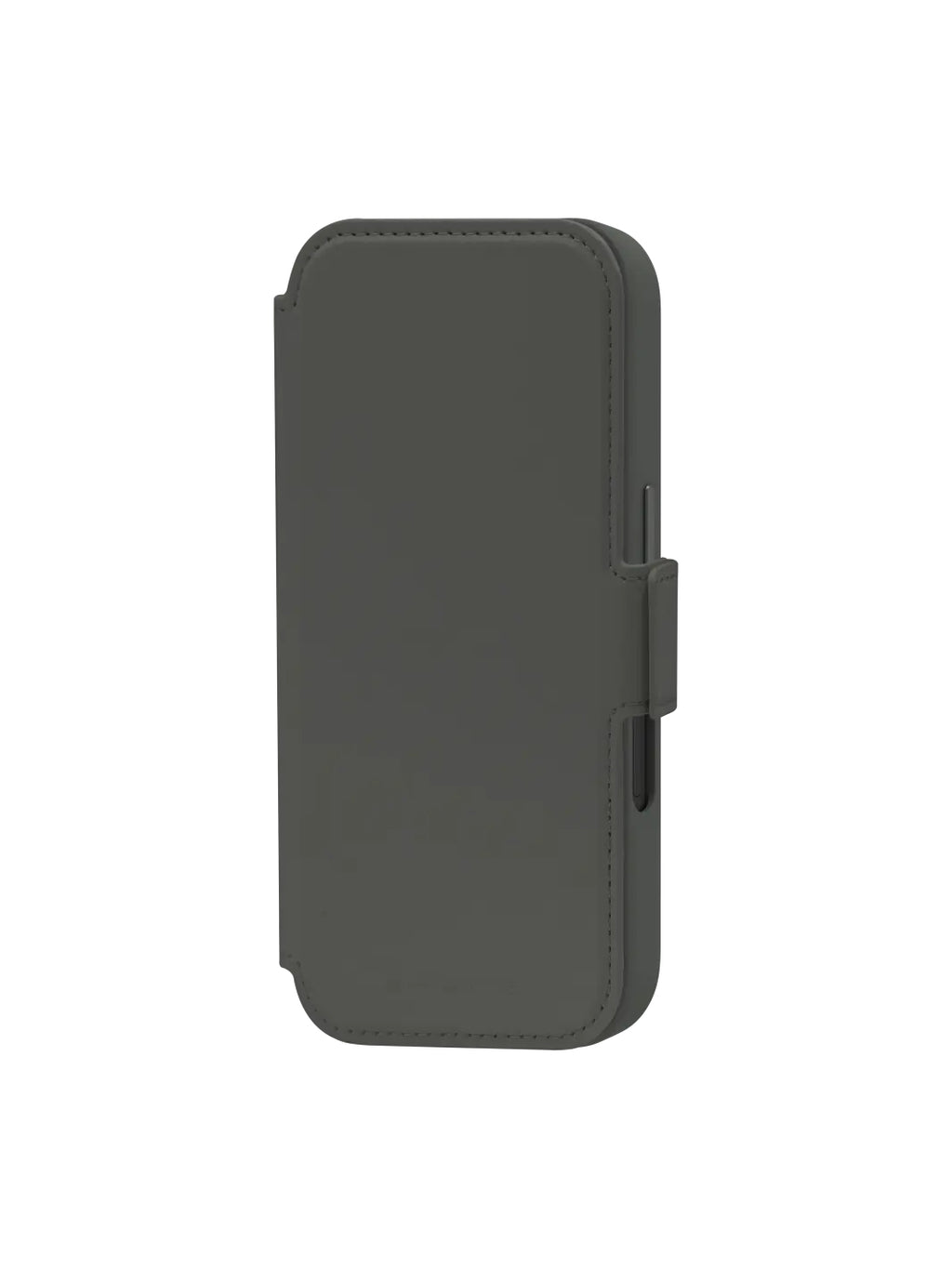 Coque de Protection Folio Porte Carte pour iPhone 16 6.1", Gris