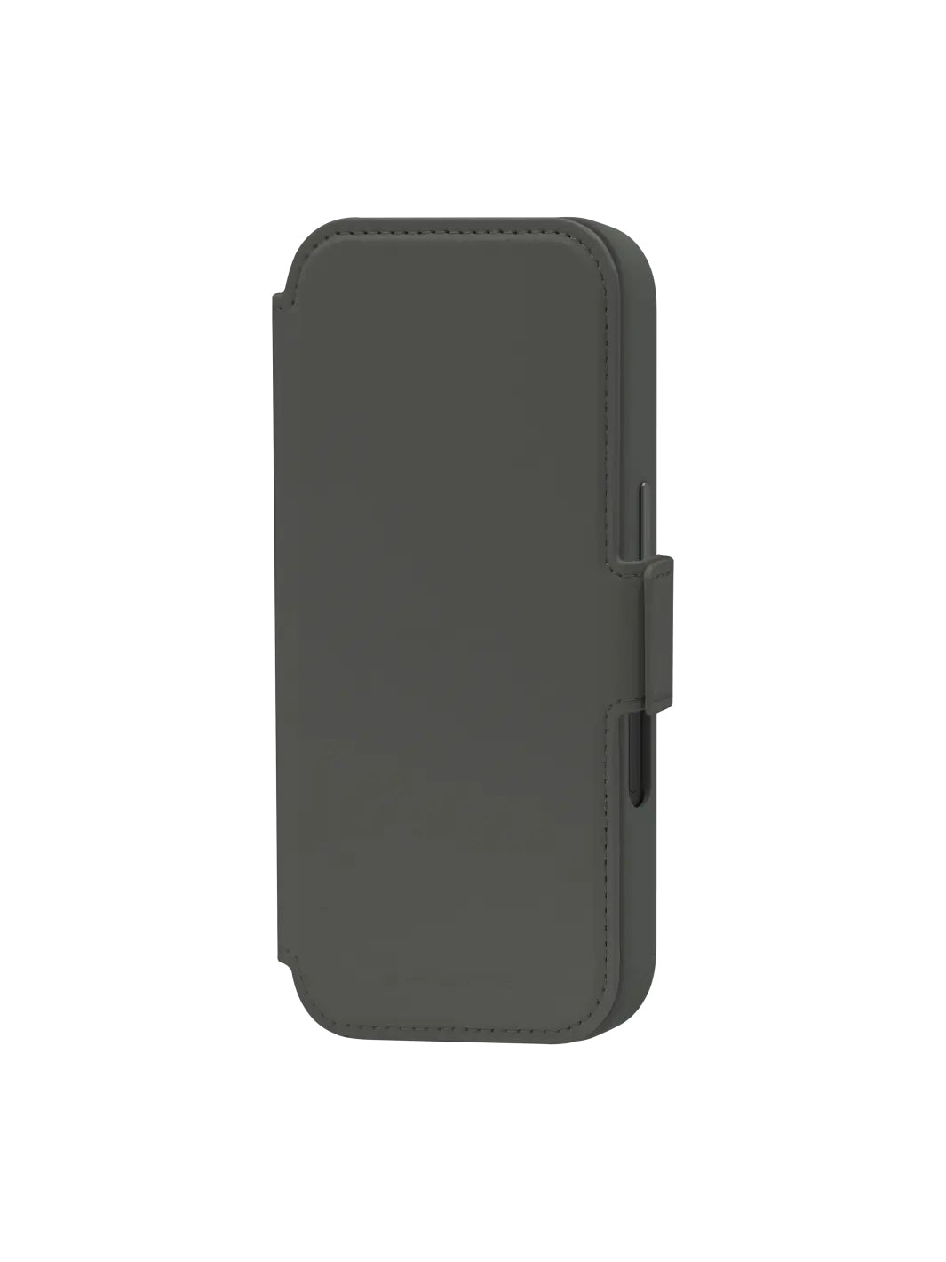Coque de Protection Folio Porte Carte pour iPhone 16 6.1", Gris
