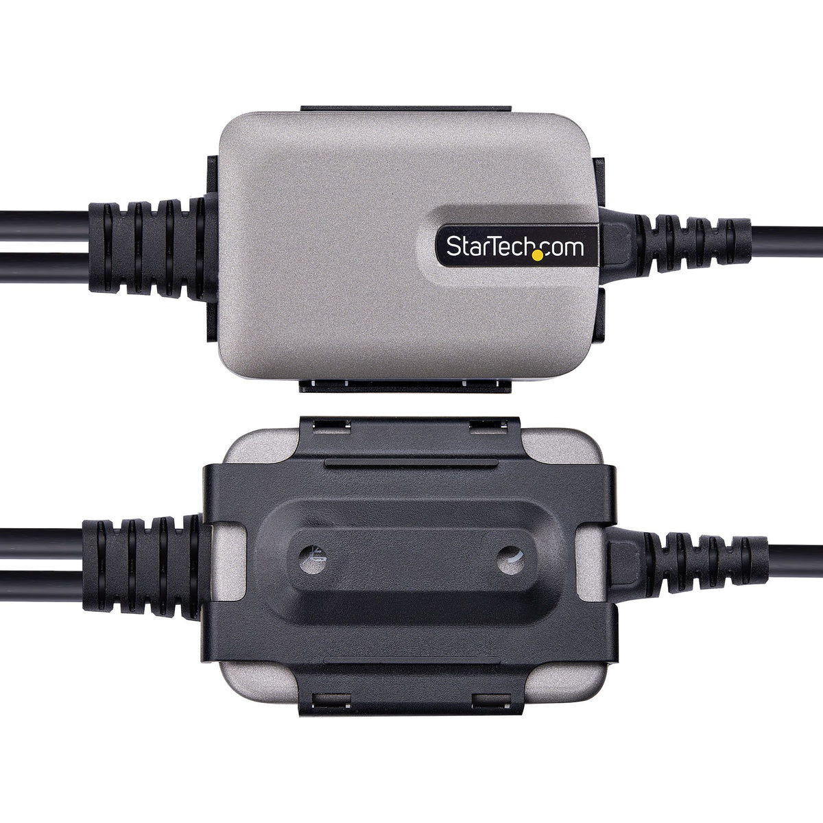 StarTech.com 2P6FFC-USB-SERIAL Adaptateur USB-A vers 2 x DB-9 RS-232, Noir et Gris