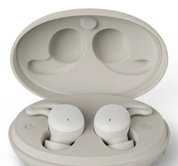 Hama Spirit Calm Casque True Wireless Stereo (TWS) Ecouteurs Appels/Musique Bluetooth Beige, Blanc