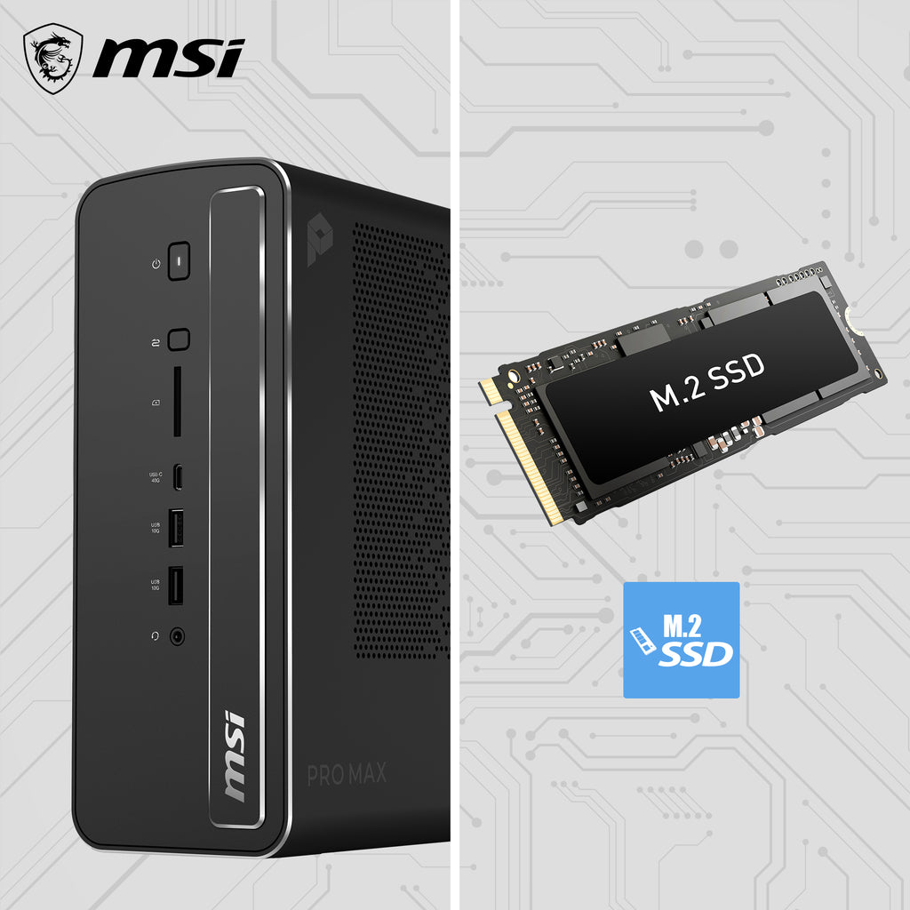 MSI Pro MAX EDGE AI+ 11M-005EU Copilot+ PC AMD Ryzen AI Max+ 395 128 Go LPDDR5x-SDRAM 2 To SSD Windows 11 Pro Mini PC PC