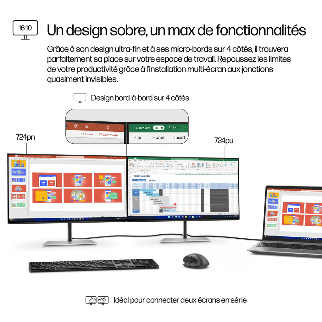 HP Series 7 Pro Moniteur WUXGA 24 pouces 724pn sans PVC