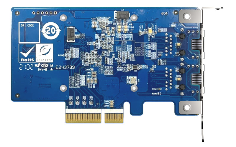QNAP QXG-10G2T-X710 carte réseau Interne Ethernet 1000 Mbit/s