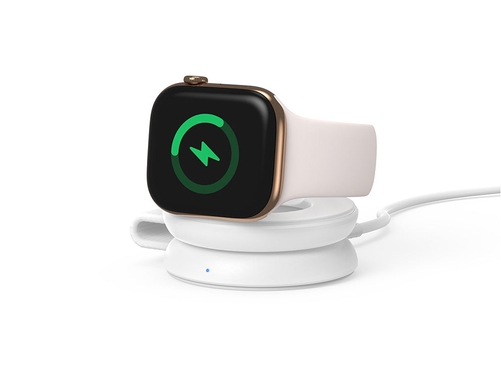Conceptronic GORGON04W chargeur d'appareils mobiles Smartphone, Smartwatch Blanc Secteur Recharge sans fil Intérieure