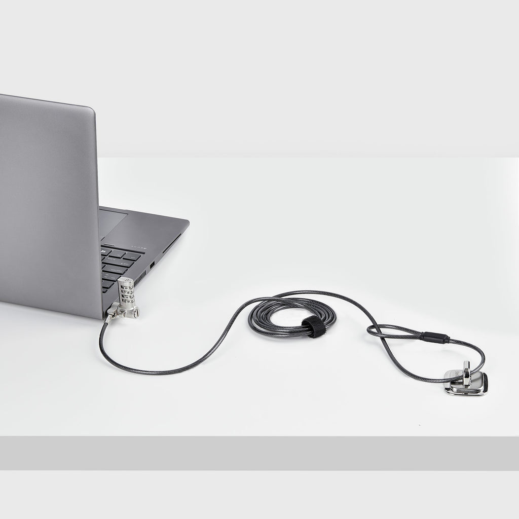StarTech.com Antivol Universel pour Ordinateur Portable 2m, Câble de Sécurité à Combinaison pour Noble Wedge, Nano et K-